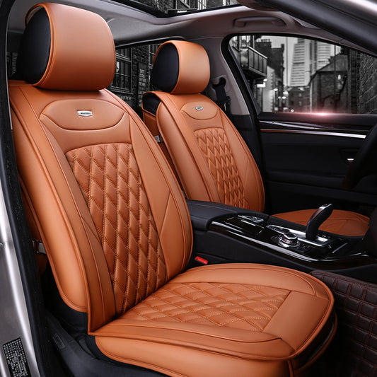 Universal Four Seasons Full Leather Car Seat Cushion
