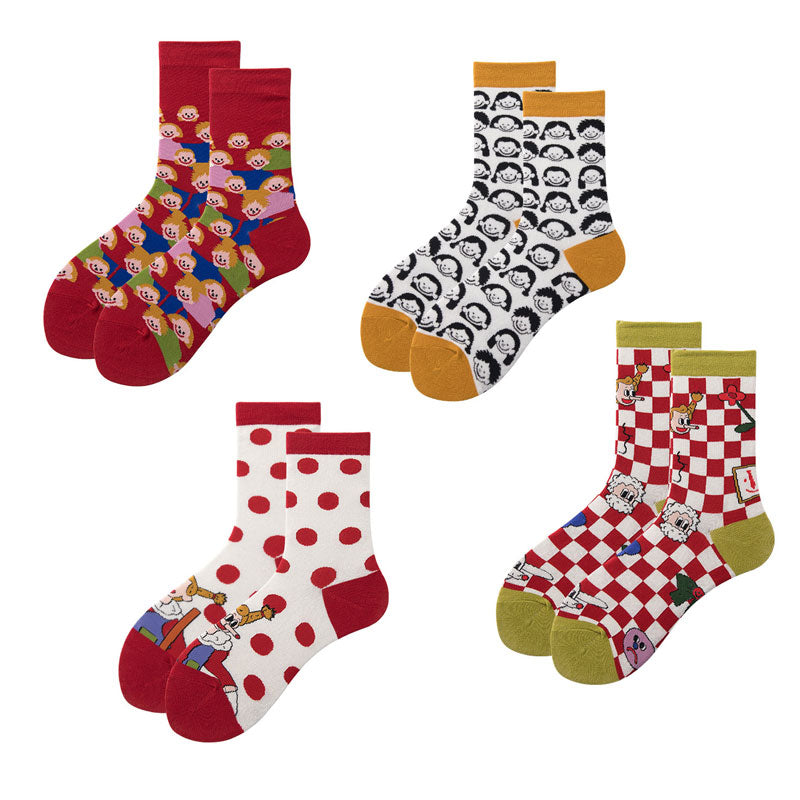 Illustration cotton socks