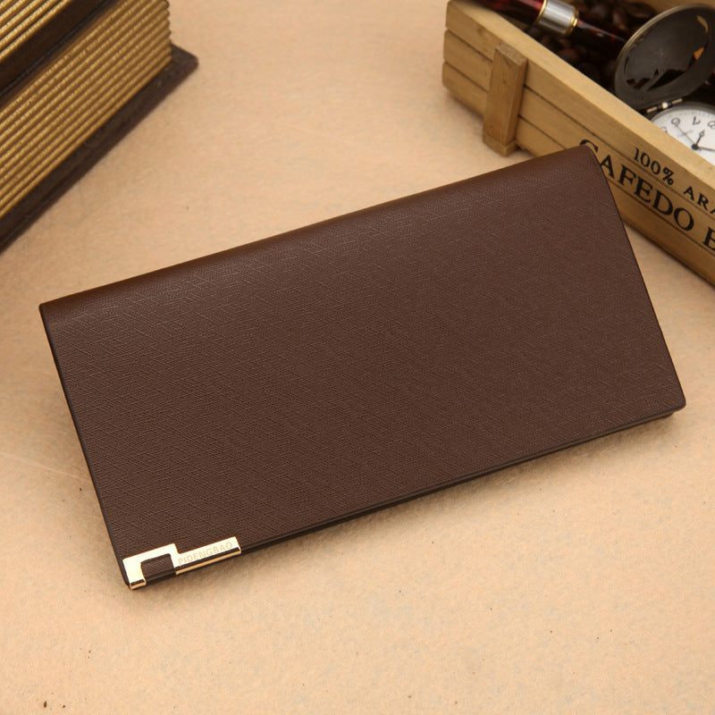 A high grade gold and sand purse for men's long wallet, purse, sands, commercial leisure leather goods wholesale