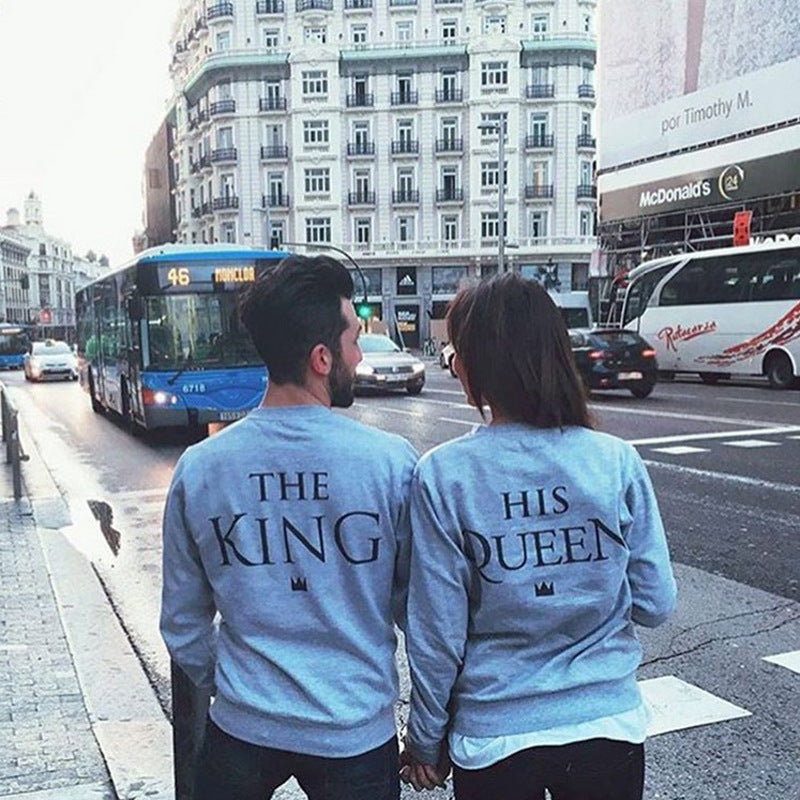 English alphabet couple sweater