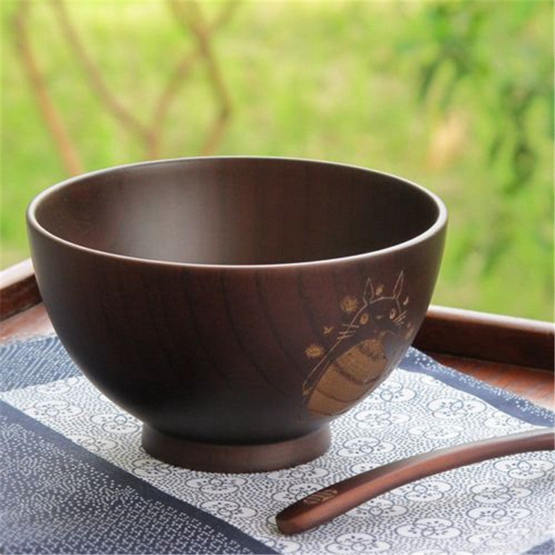 Totoro wooden bowl