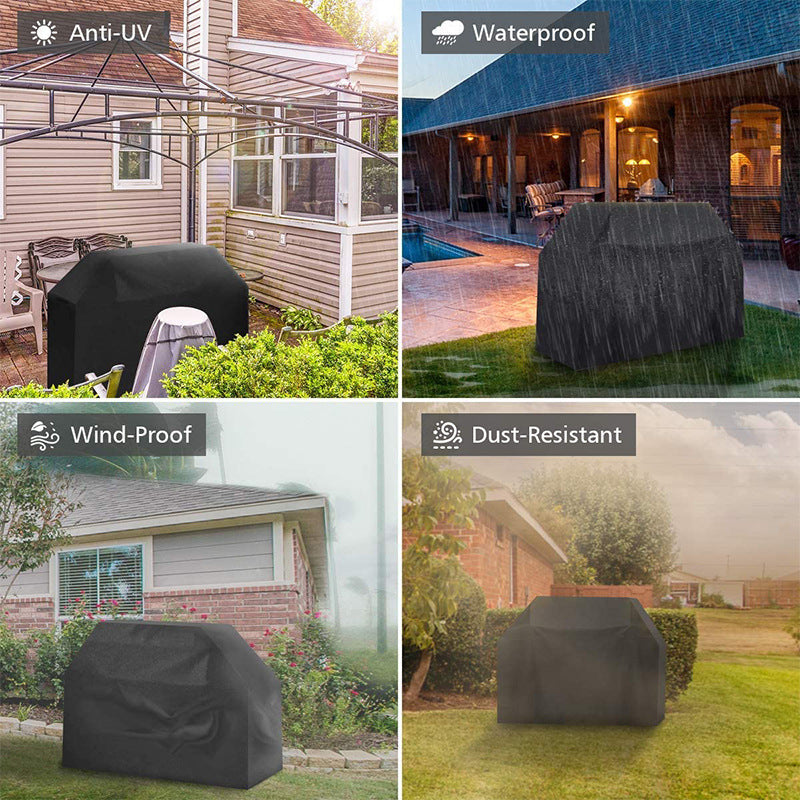 210D Oxford Cloth Cover Waterproof Outdoor BBQ Grill Cover