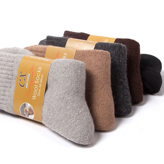 Winter Men's Thick Terry Thermal Socks Winter Warm Thick Rabbit Wool Socks