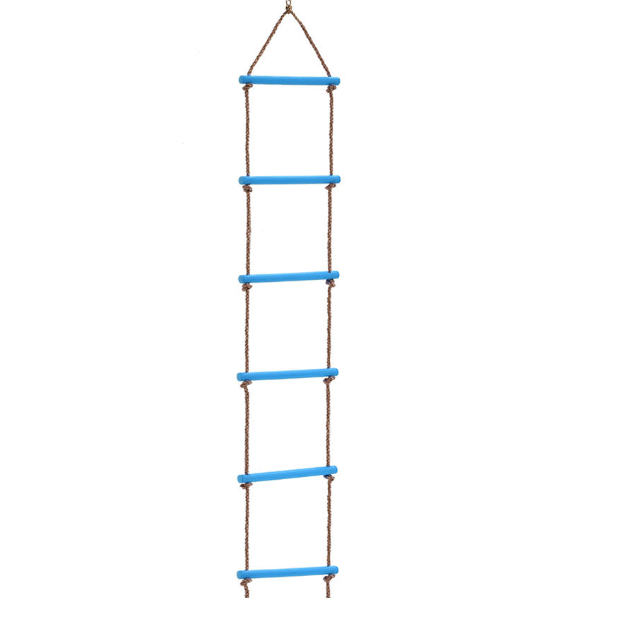 Children climbing ladder