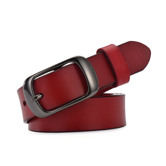 Ladies leather belt