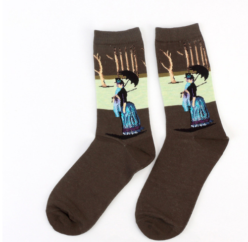 art pattern socks