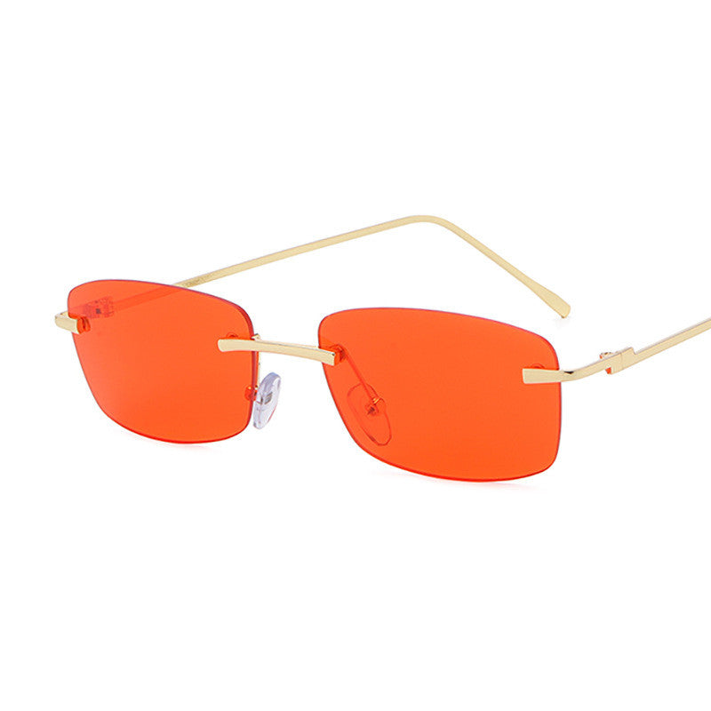 Fashion Rimless Cut-edge Sunglasses Ocean Lens Sunglasses