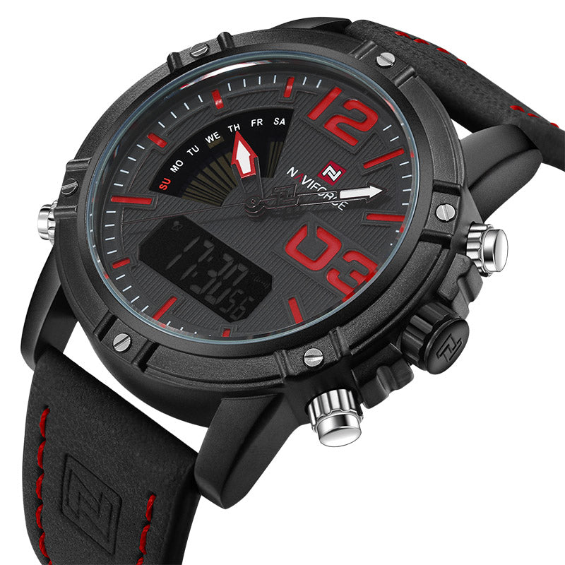 Double movement waterproof electronic watch