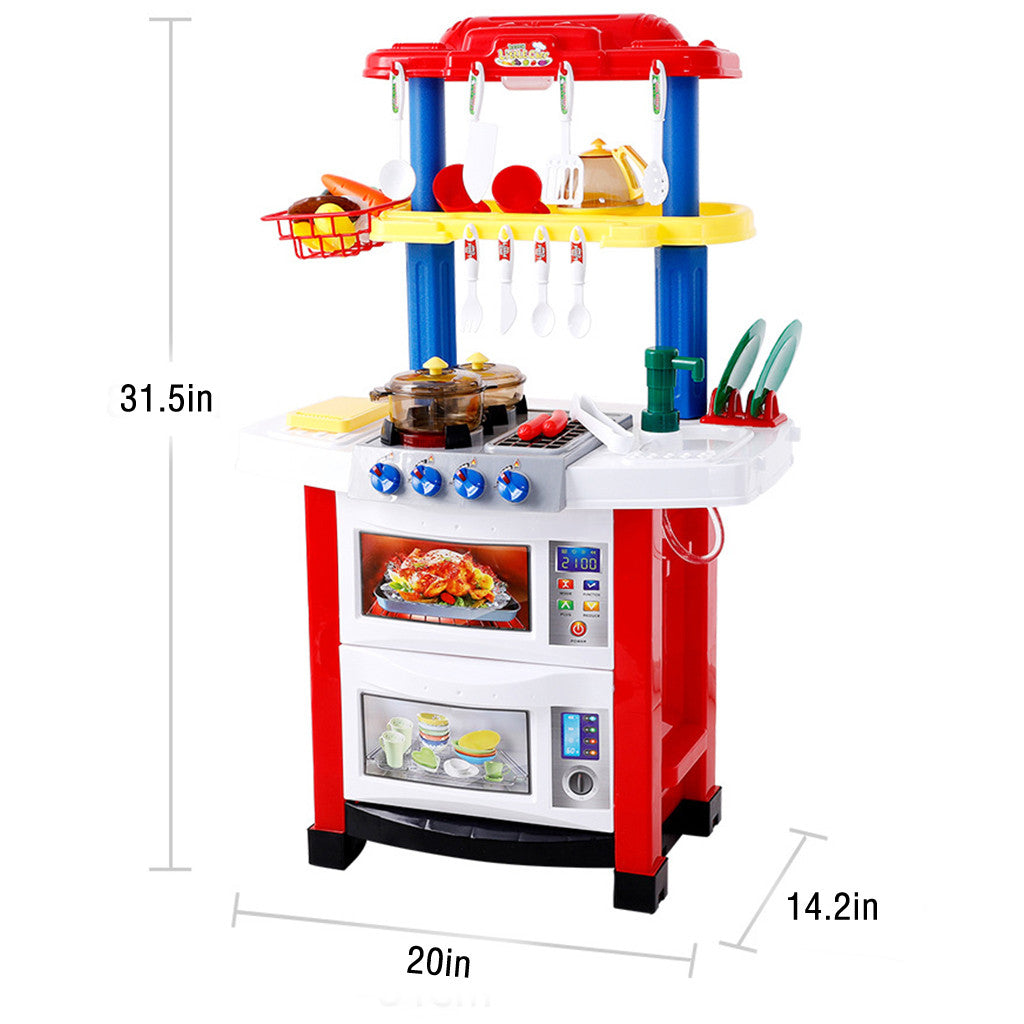 Children's House Sound And Light Water Kitchen Puzzle Toy Meal Kitchen Set