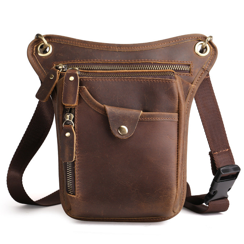 The new crazy horse leather satchel BAG BAG retro vintage leather leather purse bag man