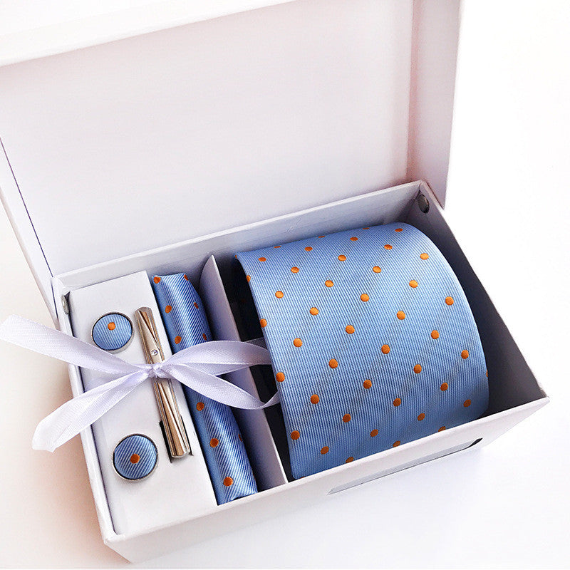 Gift box 6 piece suit group tie