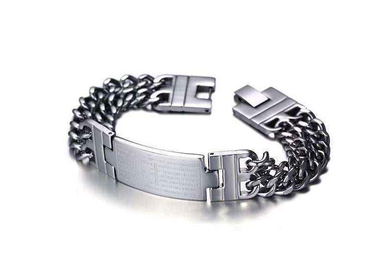 Cross Scripture Men's Bracelet