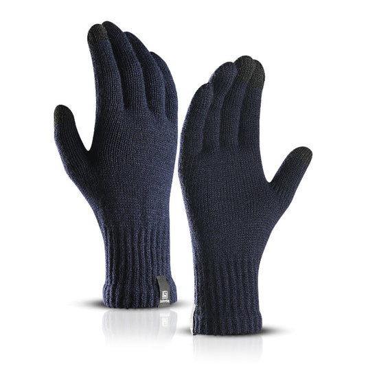 Outdoor cycling skiing warmth and velvet touch-screen finger fishing gloves