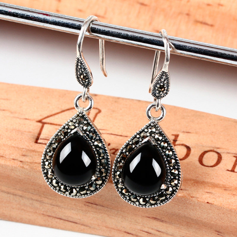 Water Drop Temperament Long Earrings Women