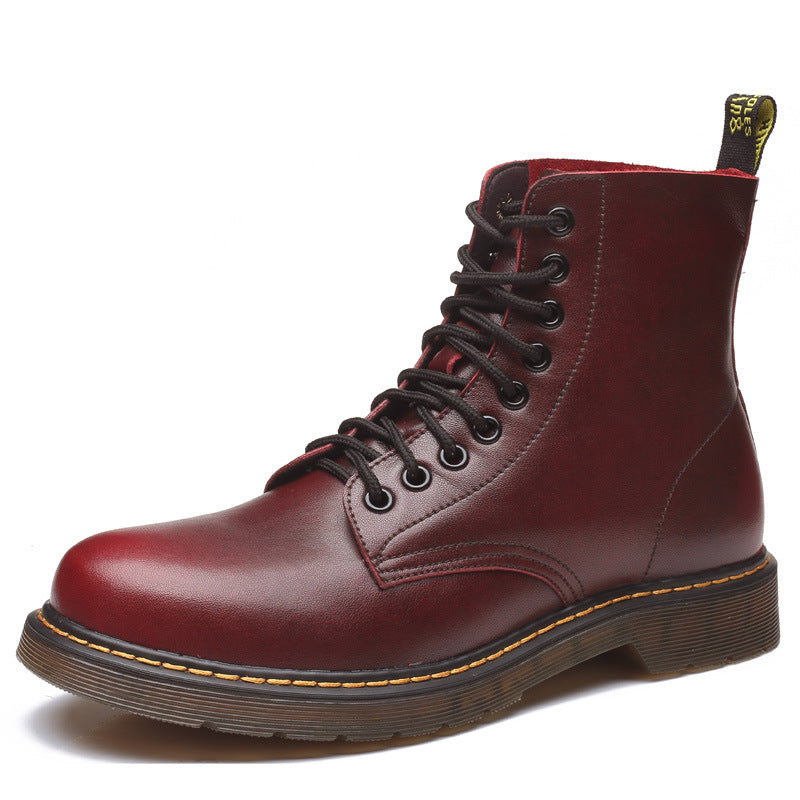 New winter men's boots and leather and velvet Martin BOOTS Mens Boots brand men's custom tooling