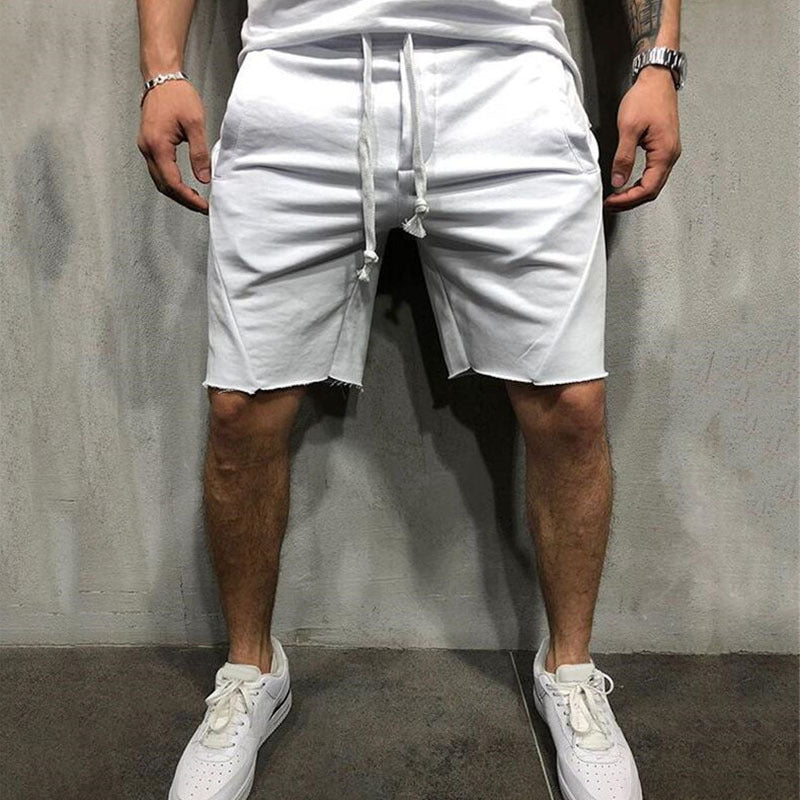 Summer men's gym sports sport grey shorts for men