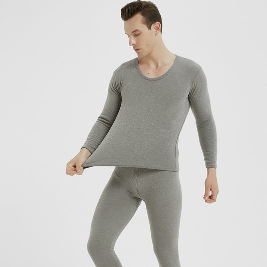 Men's Plus Velvet Thick Thermal Underwear Suit Men's Base Underwear