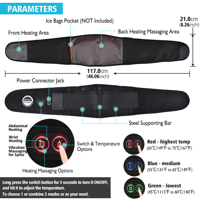 Hailicare Red Light Heated Belt