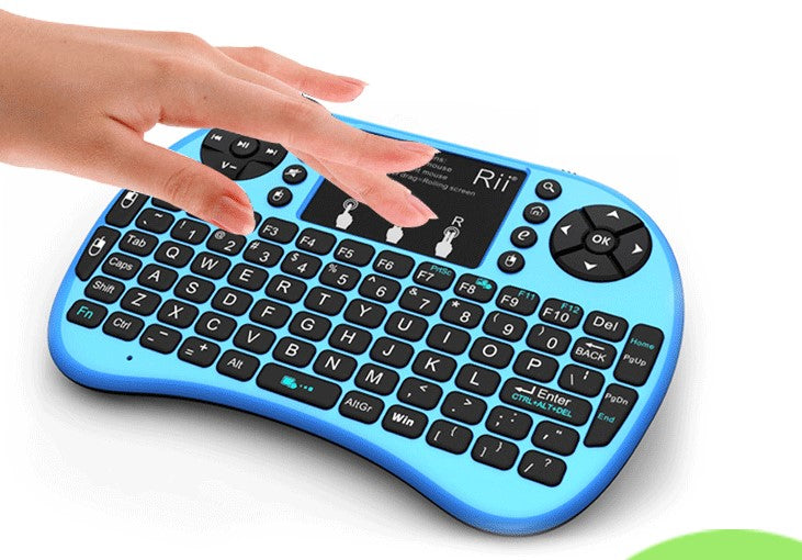 Rii Mini I8 Wireless Mini Backlight Soft Keyboard Mouse And Keyboard One