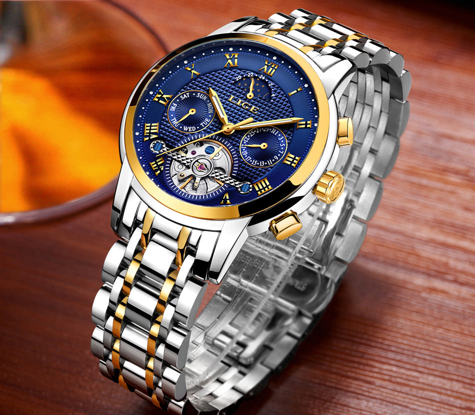 Tourbillon multifunctional mechanical watch