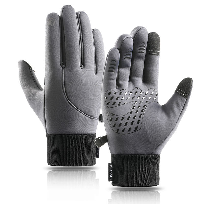 Warm And Waterproof Sports & Velvet Mountaineering Ski Gloves