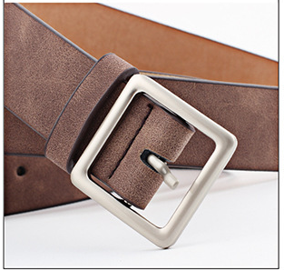 All-match Square Buckle Pu Fashion Trend Belt