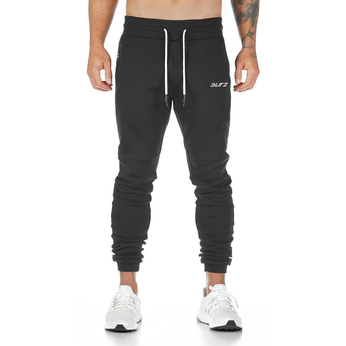 Mens solid color fitness trousers