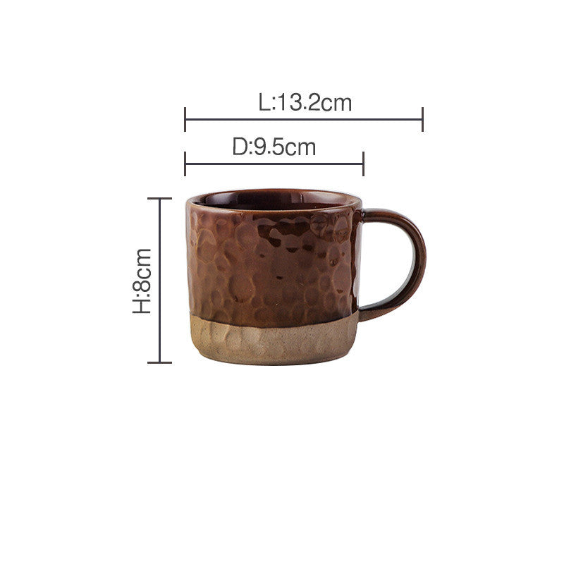 Literary Handmade Stoneware Mark Large Capacity Coffee Cup