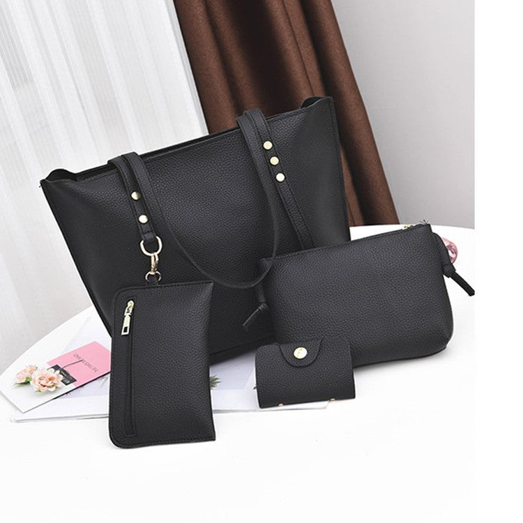 Foreign trade wholesale bag four set 2021 new winter bangalor Korean Fashion Handbag Purse