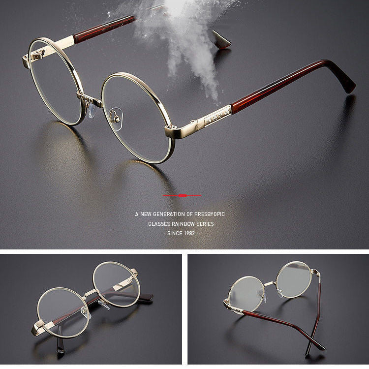 Crystal Flat Glasses Unpredictable Male Round Stone Mirror Female Eye-catching Eye Care