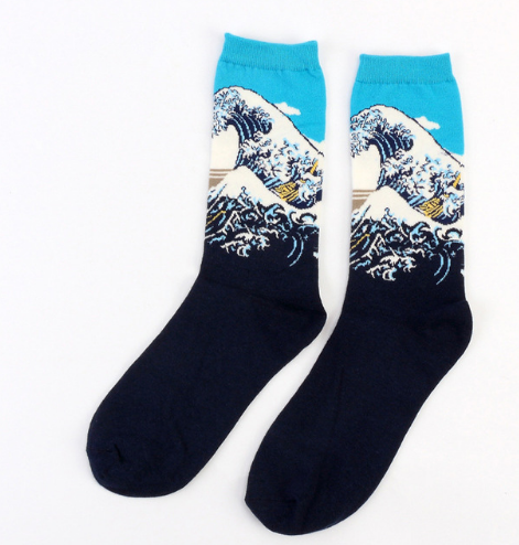 art pattern socks