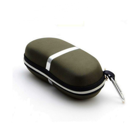 Silver white strip aluminum hook sunglasses case