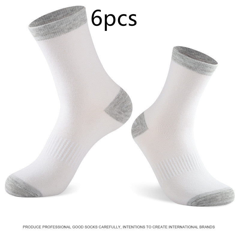 Men's Sweat-absorbent Cotton Socks For Running In Autumn And Winter