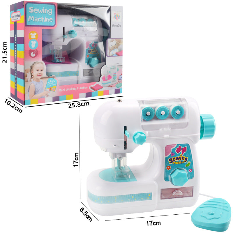 Girl Electric Sewing Machine Small Home Appliance Toy