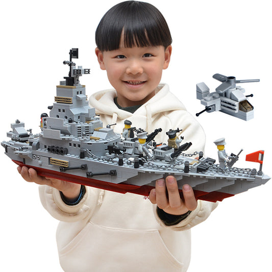 Assembled aircraft carrier children's toys