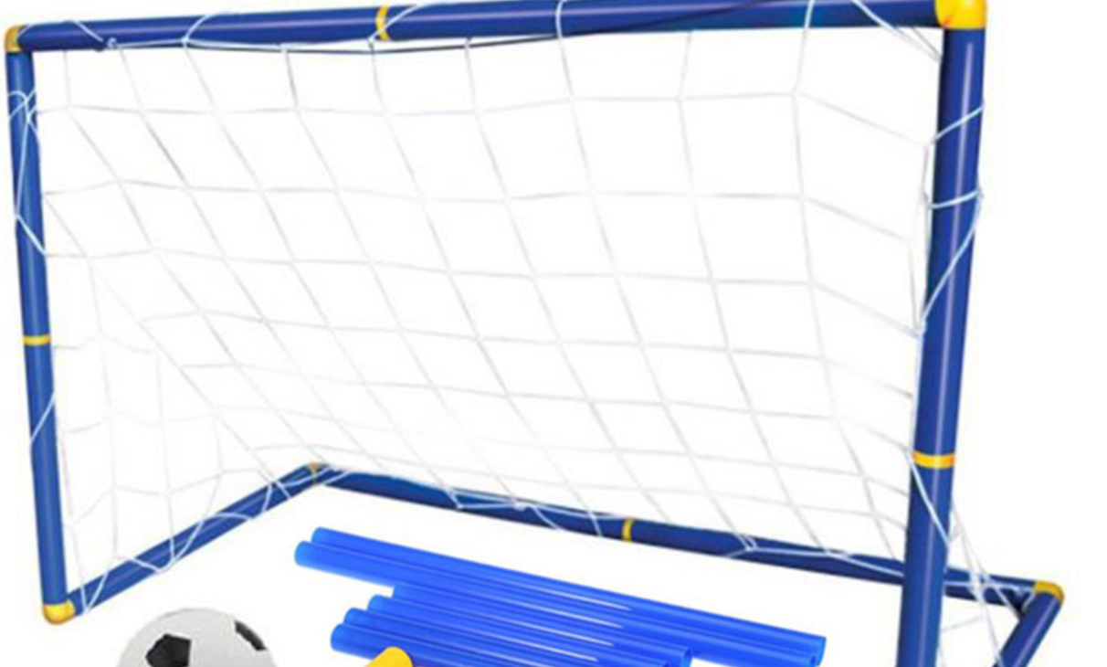 Folding Mini Football Soccer Ball Goal Post Net