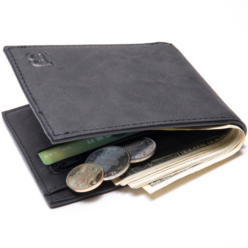 Fashion 2021 Men Wallets Mens Wallet with Coin Bag Zipper Small Money Purses New Design Dollar Slim Purse Money Clip Wallet