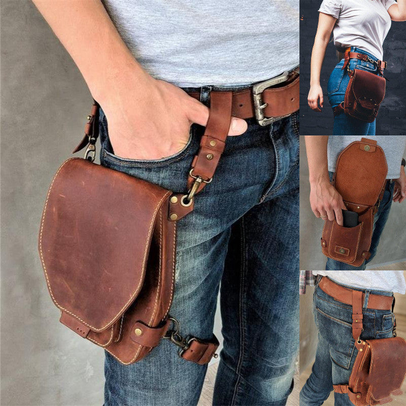 Vintage leather bag purse belt bag