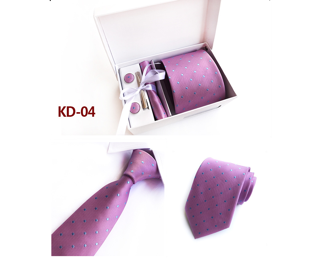 Gift box 6 piece suit group tie