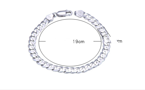 Silver Men's Bracelet Trend Horsewhip Men