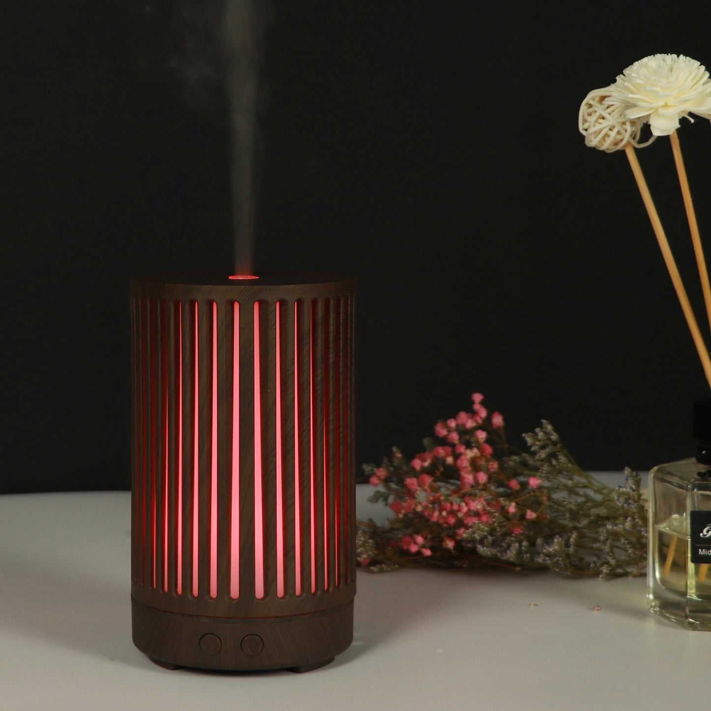 Hollowed Out Wood Pattern Aromatherapy Humidifier