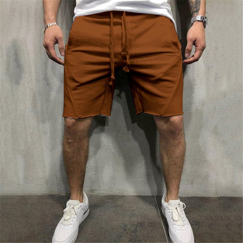 Summer men's gym sports sport grey shorts for men