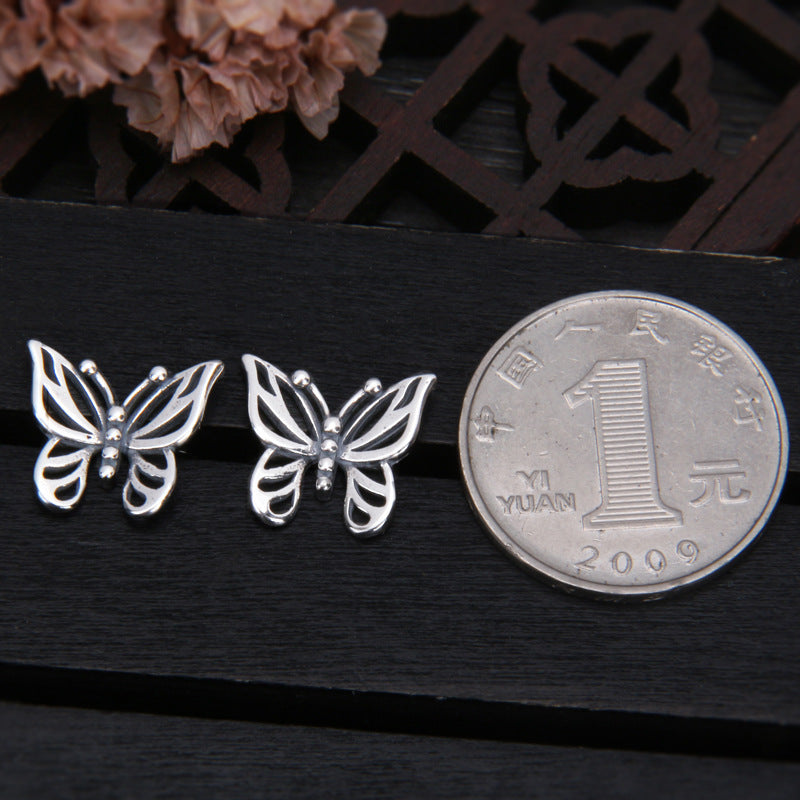 Super Fairy Retro Cool Handsome Without Pierced Sterling Silver Stud