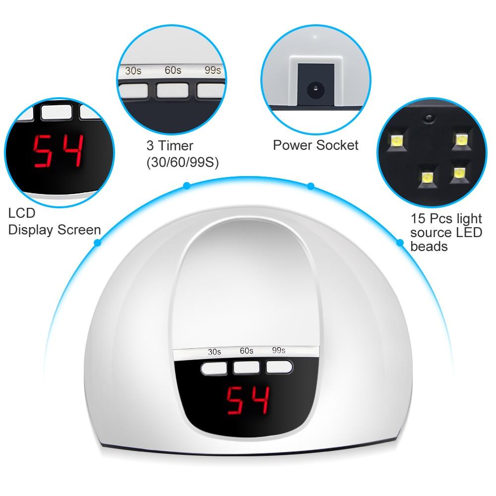 Nail Dryer Nail Lamp Smart Sensor 54W