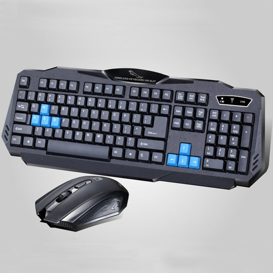 1 Set Of Durable Fashion Colorful Ergonomical Designed Wireless Black Keyboard Mouse Combos For Office & Home Computer Gam