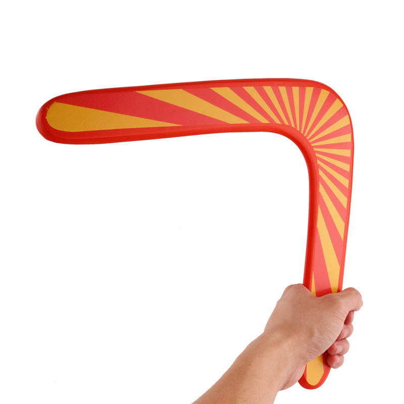Wooden curved ruler V-shaped boomerang toy