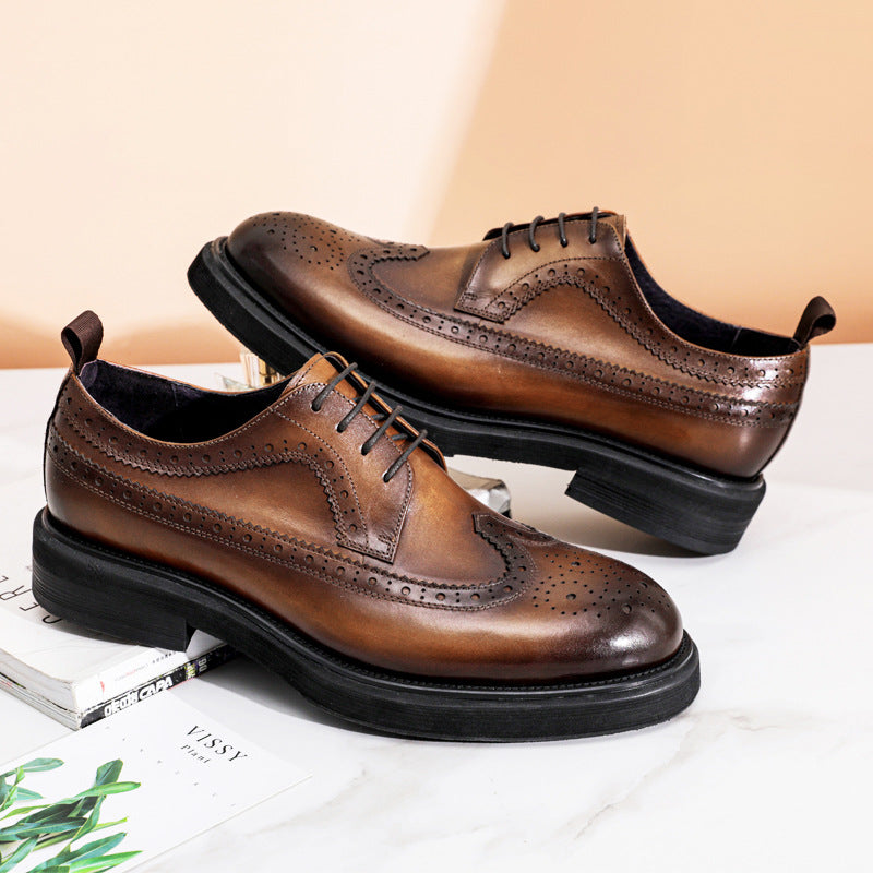 Business Casual Formal Wear Wear-resistant Leather Shoes