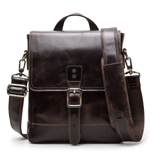 Cowhide Men's Messenger Bag Fashion Trend