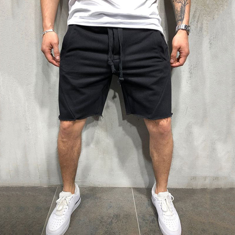 Summer men's gym sports sport grey shorts for men