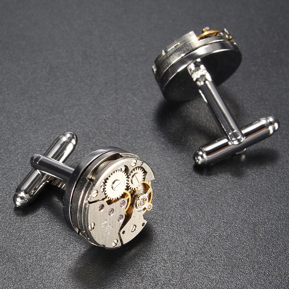 Mechanical Watch Brand New Movement Men's Cufflinks